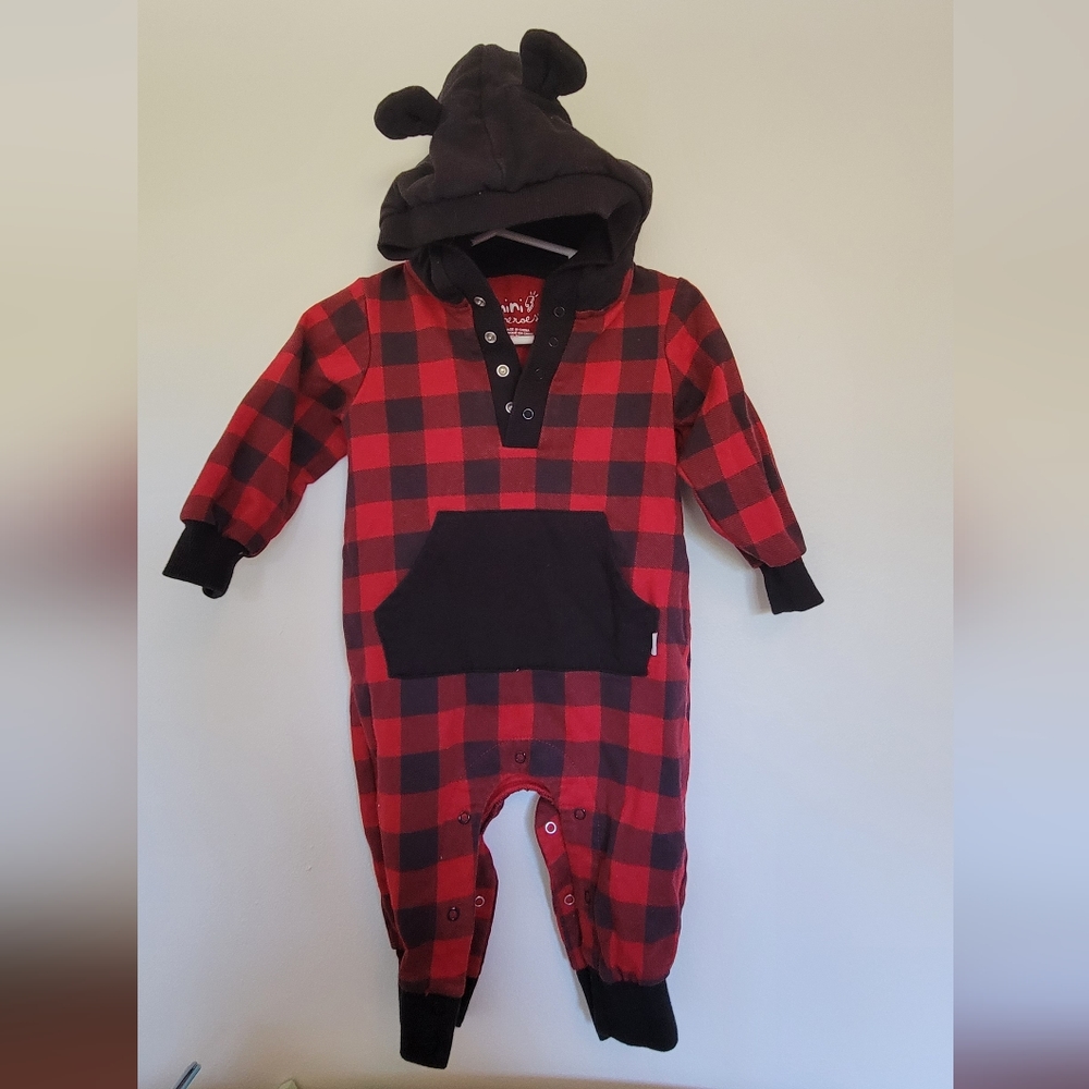 Mini Heroes fleece onesie size 6m